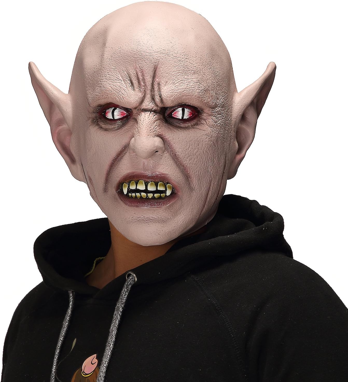 The Evil Halloween Demon Dead Cosplay Props，Horror Alien Devil Monster Mask Gray