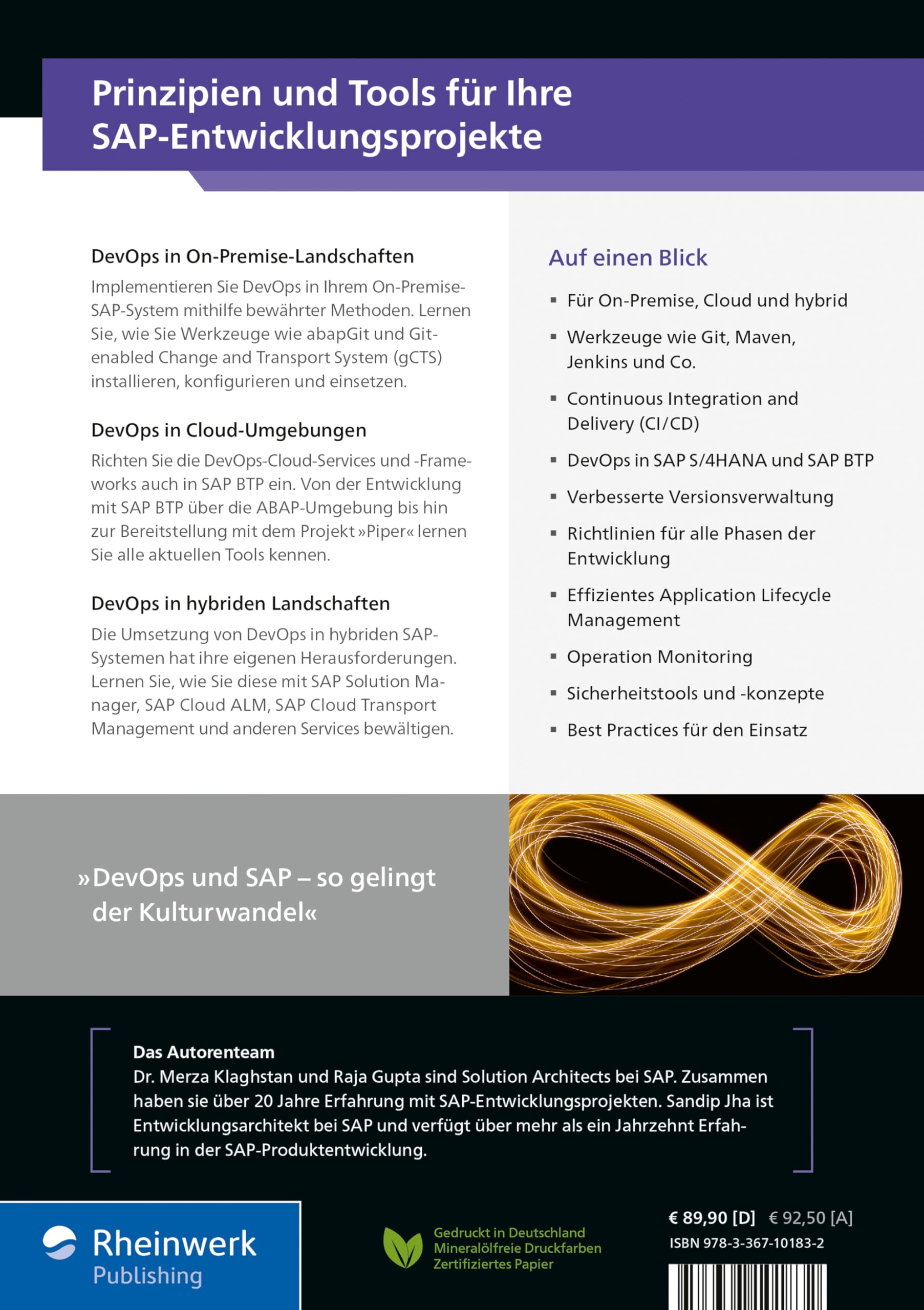 DevOps mit SAP: Prinzipien und Tools für Ihre SAP-Entwicklungsprojekte (SAP PRESS)