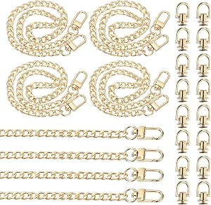 PATIKIL 2 Pack Leather Purse Handle Straps - 47 Inch, White PU Leather With Metal Buckle, Replacement Bag Straps - View #7