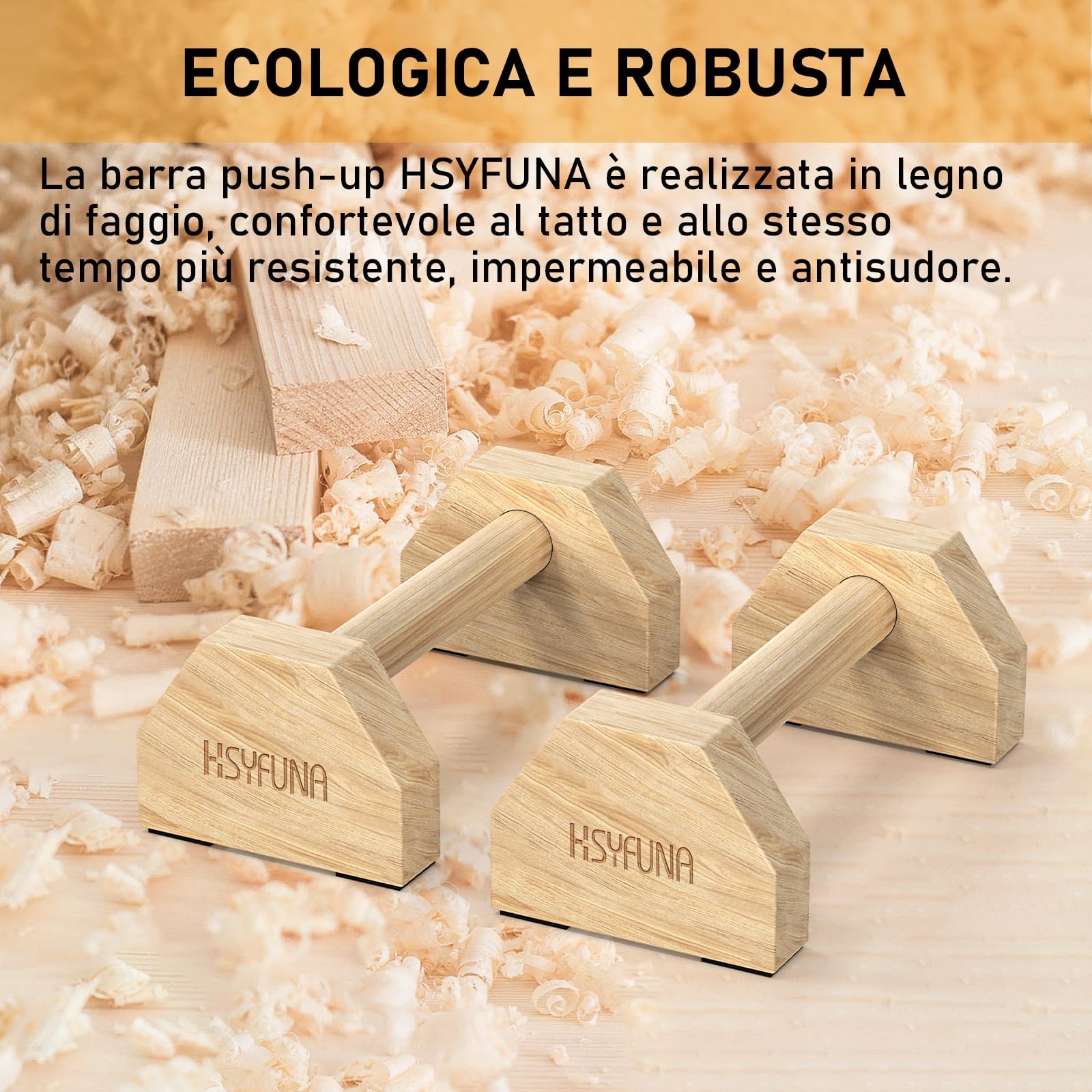 Parallele Calisthenics, Parallele Basse, Maniglie per Flessioni in Legno, Parallele in Legno, Push Up Bar Fitness, Parallele Calisthenics, Palestra Corpo Libero, Antiscivolo e Portatili