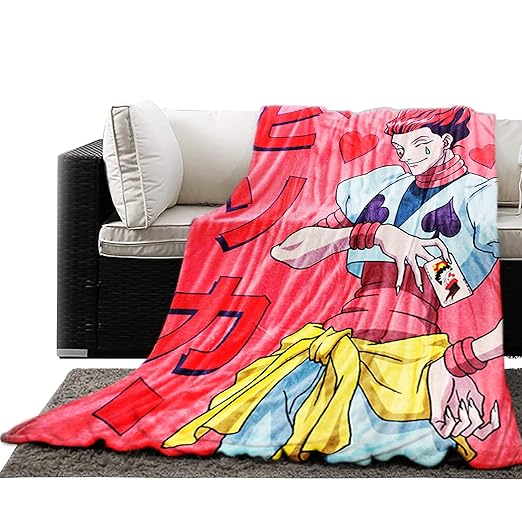 JUST FUNKY Hunter X Hunter Hisoka Blanket, Bedding, Throw, Home Decor [45 x 60 inches]