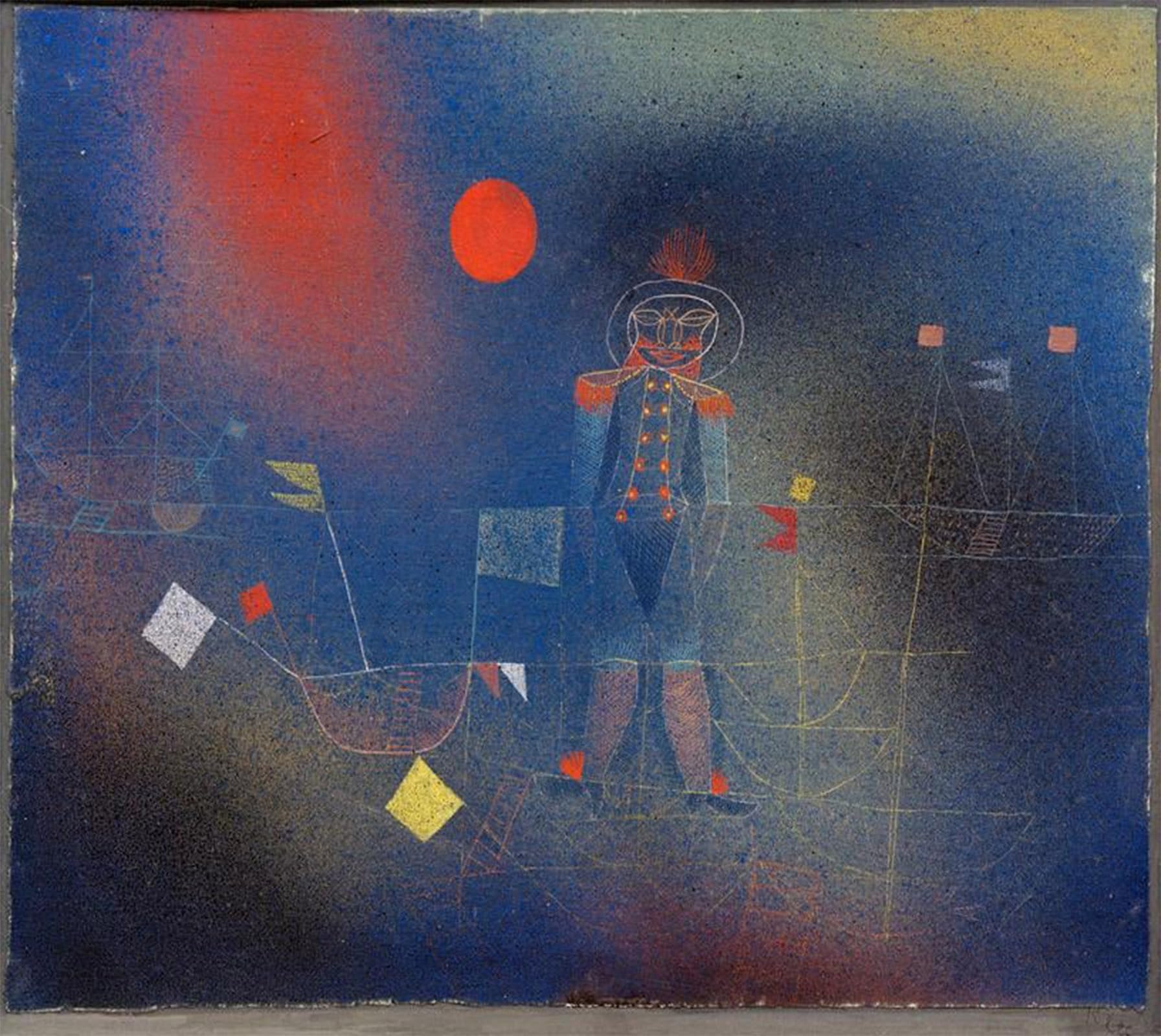 ARTXLXXBN Famous Prints Artwork Pictures Poster Painting Art Adventurer to the Sea by Paul Klee Artwork Landscape Pictures for Home Decor 60x90cm