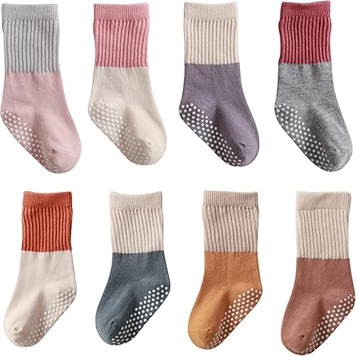 Calcetines de algodón para bebés y niñas, calcetines de algodón para recién nacidos, antideslizantes, antideslizantes, para niños pequeños
