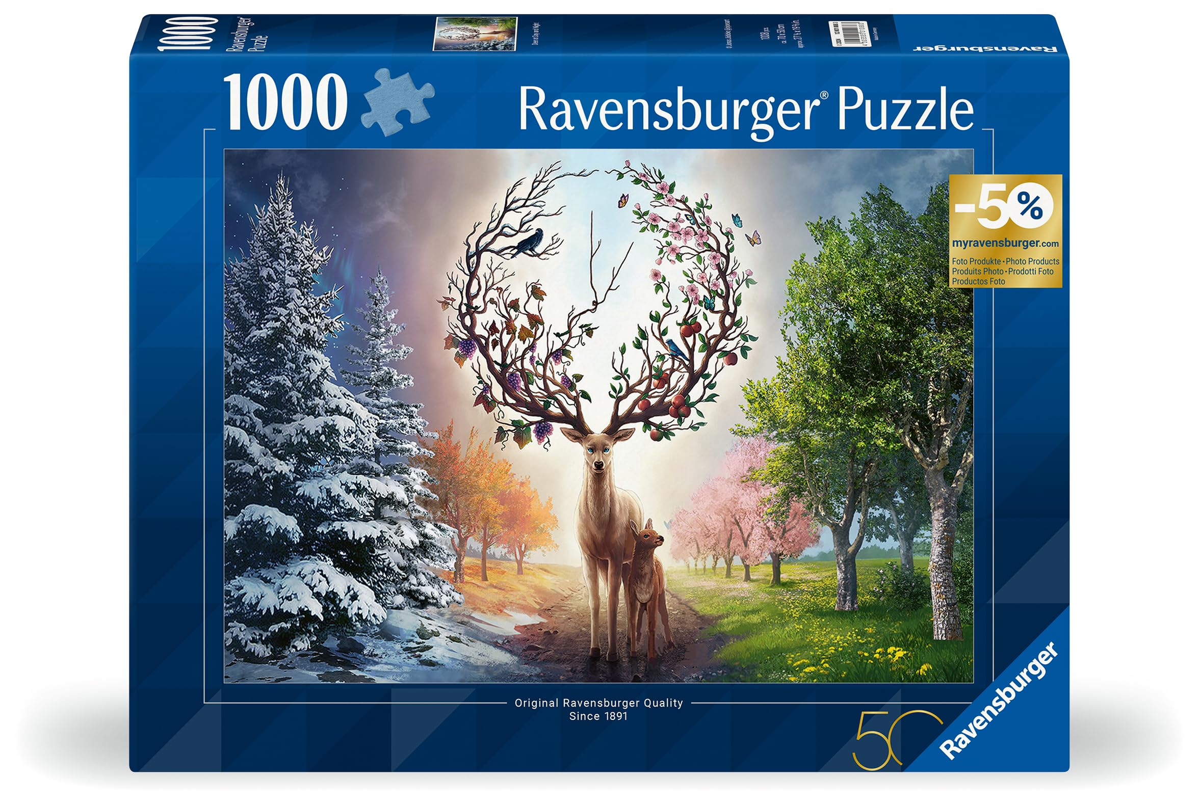 Ravensburger 12001088 - Magical Deer - 1000 pieces jigsaw puzzle - For adults and kids age 14 years up, animal - Image 2
