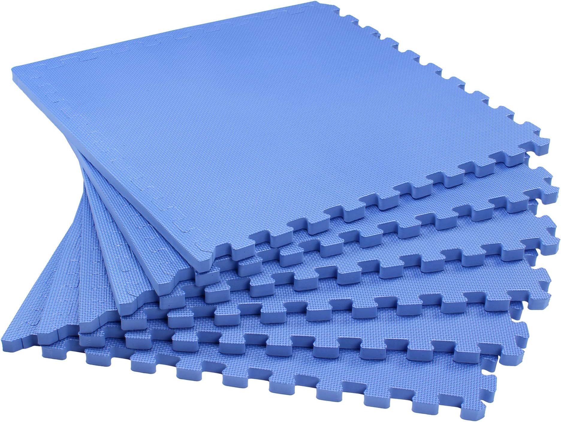 3/4 Inch Thick Multipurpose EVA Foam Floor Tiles, Interlocking Floor Mat for Indoor Gym and Home Use