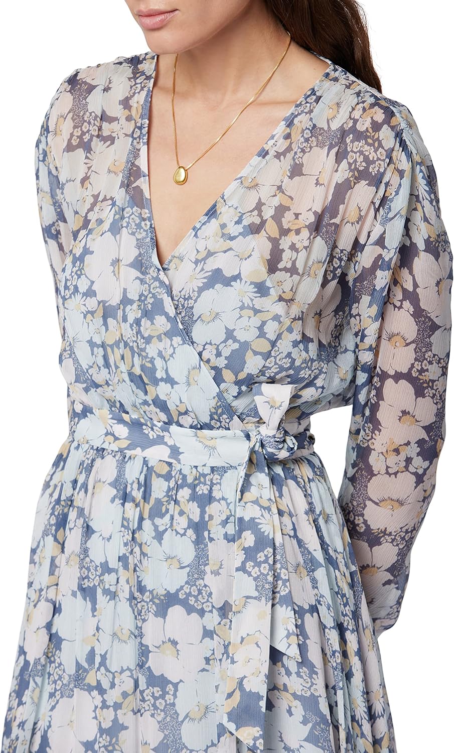 Joie Womens Clara Dress in Nightshadow Blue Multi - Image 4