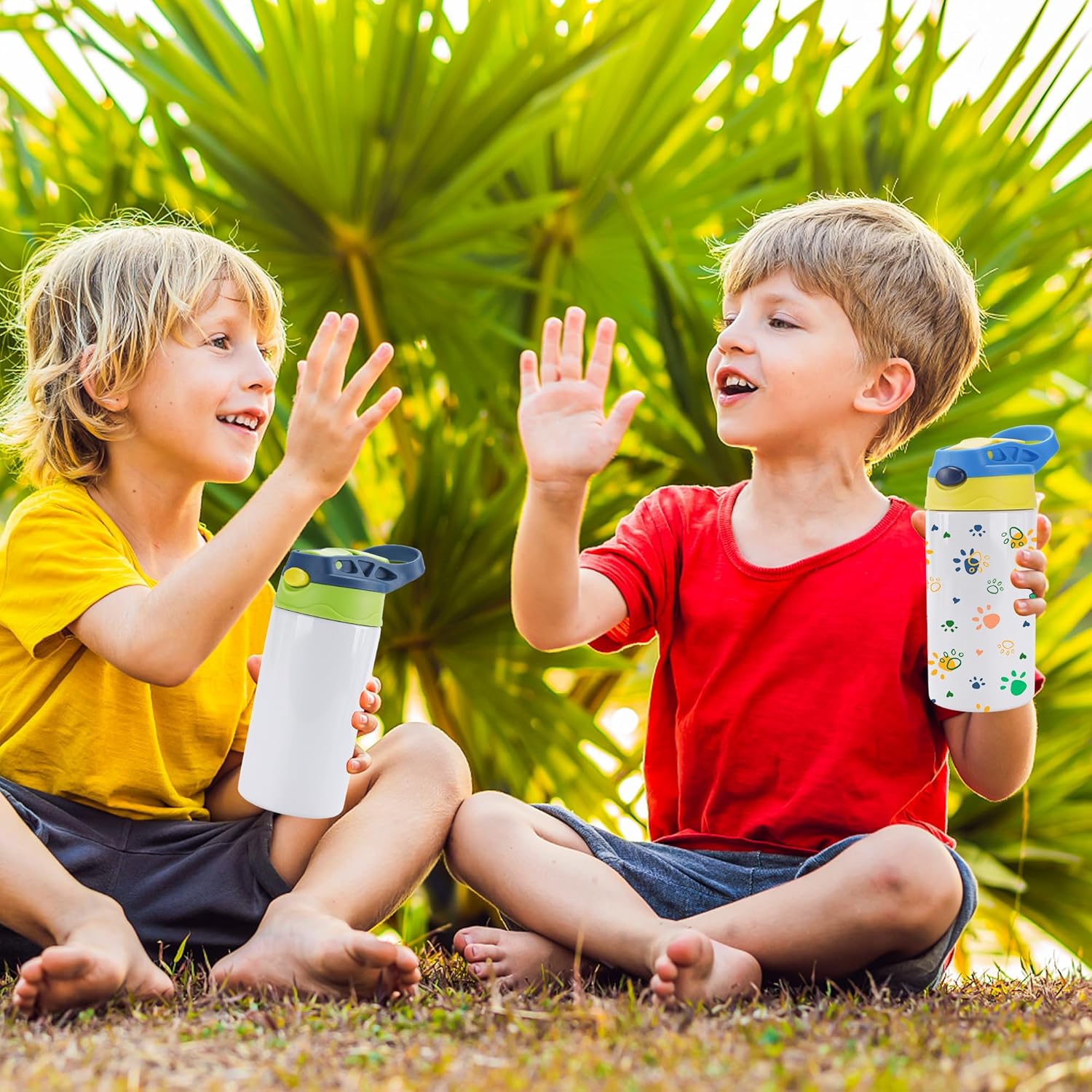 Joyclub 10 Pack Kids Sublimation Tumbler Water Bottle Blanks Insulated Tumbler Stainless Steel Children Sublimation Cups for DIY Craft Heat Press Print - Image 7