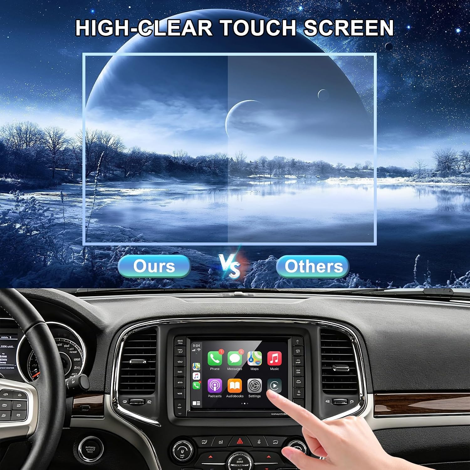 8.4" Touch Screen Display LCD Digitizer LAJ084T001A for 2011–2014 Chrysler 300 2013–2017 Dodge Dart 2011–2018 Dodge Journey 2011–2014 Dodge Charger 2014–2017 Maserati Ghibli