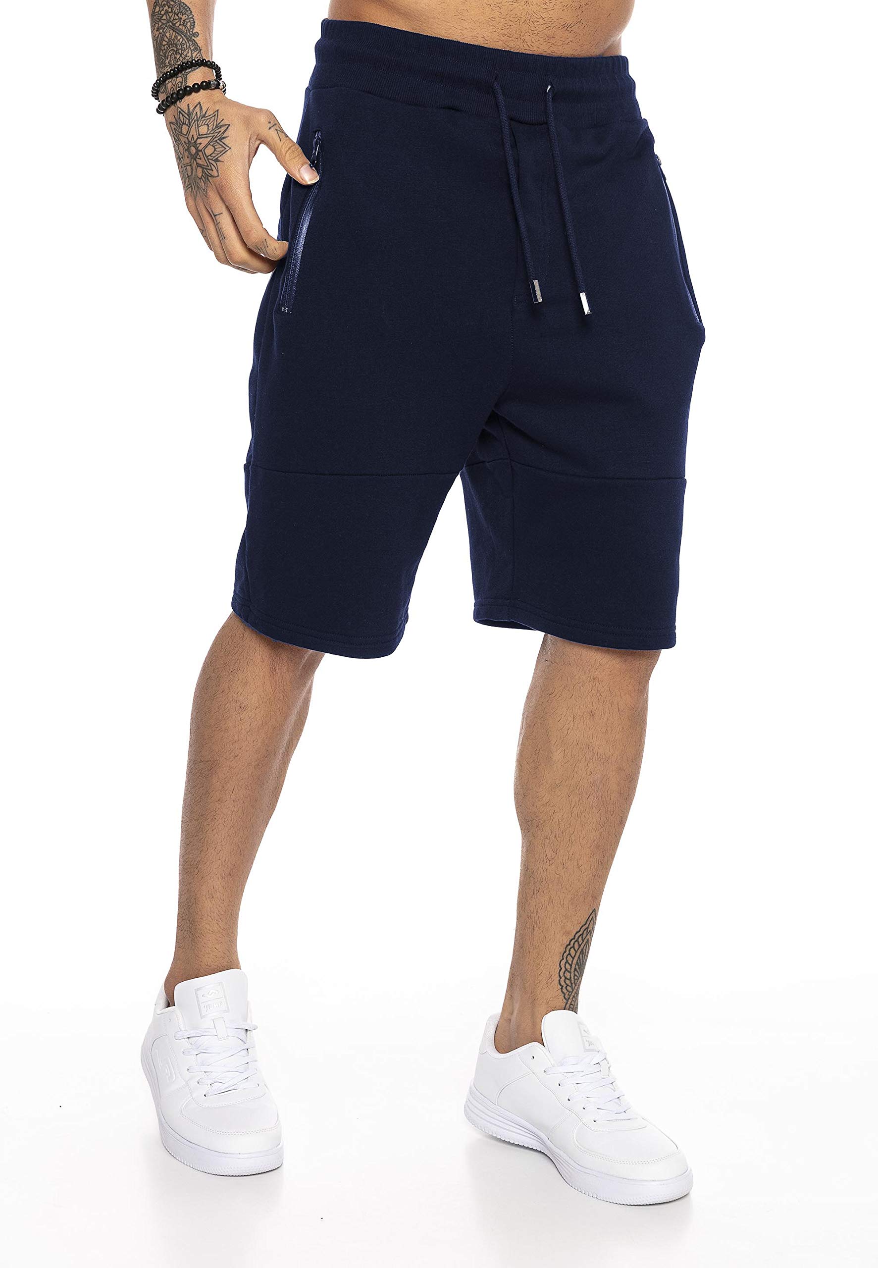 RED BRIDGE Pantalones Cortos de algodón con Bolsillos Laterales para Hombres