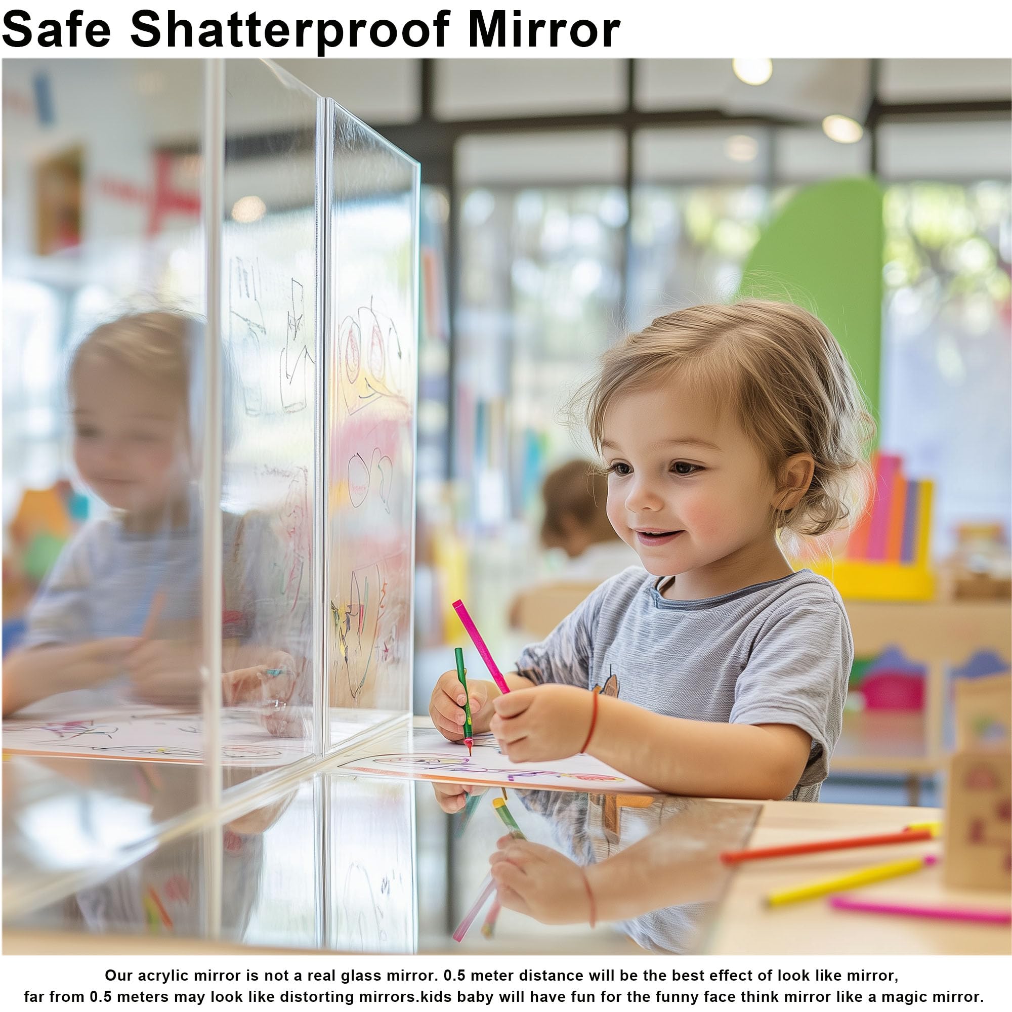 Rose Gold Mirror Acrylic Sheet - 12x16 inches, 2 Pieces | 1/8" Thick, Reflective Mirror Acrylic for Laser Cutting, DIY Crafts, and Home Decorations (30x40 cm)