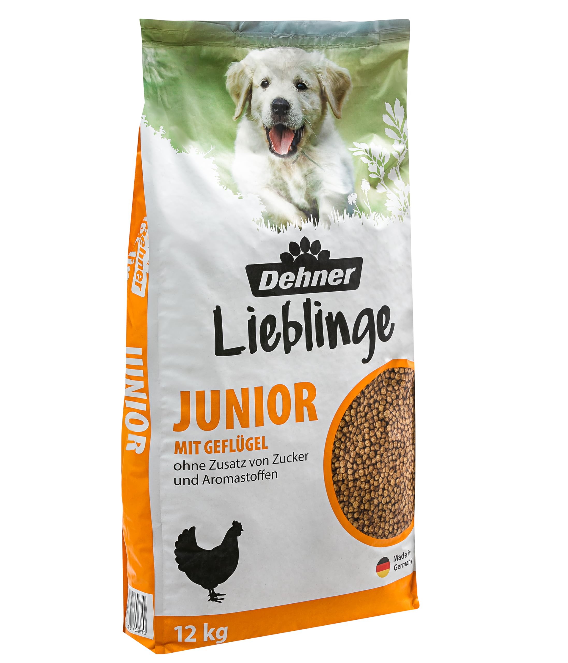 Dehner Hundefutter Knusper-Mix Junior, Trockenfutter, fr Welpen und junge  Hunde, Geflgel, 12 kg : Amazon.de: Haustier