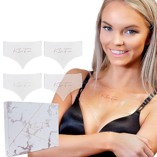 Paquete de 4 almohadillas antiarrugas para el pecho, almohadillas antiarrugas para el pecho, almohadillas antiarrugas para el pecho, almohadillas