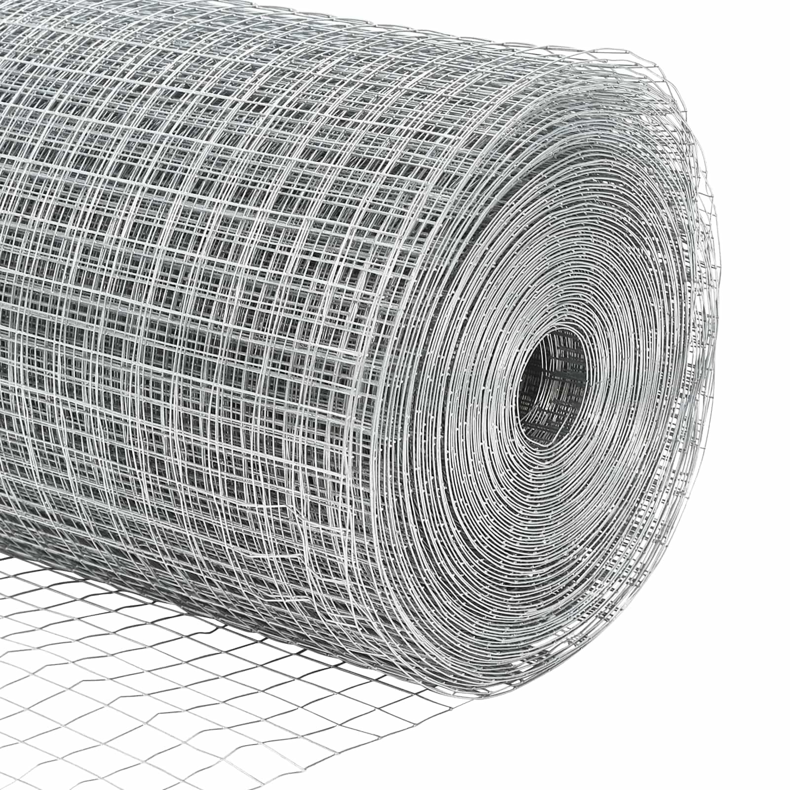 Geschweißter Drahtzaun Silber robustes Zaunelement für Außenbereich, Gartenzaun mit Sichtschutz und Sicherheit, 10000 x 40 cm Metall Doppelstabmatte für Terrasse, Vorgarten und Grundstück