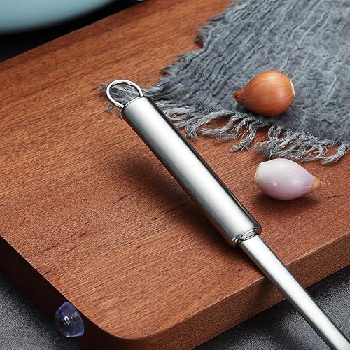 Miniatura 4 de Berglander Skimmer, colador de acero inoxidable, espumador de cocina, cucharas ranuradas, espumador para cocinar, cuchara de colador, cuchara de