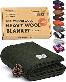 Woolly Mammoth Merino Wool Blanket - Large 66