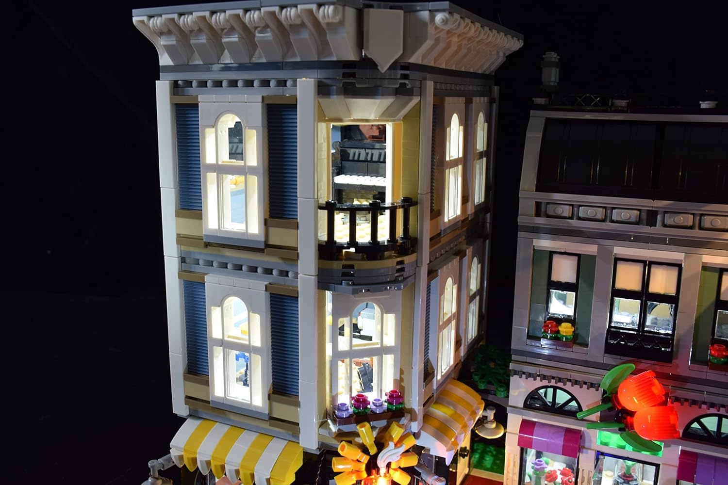 LightGo LED Lighting Kit Designed for Lego 10255 Assembly Square Building Set - Not Include Model (Remote Version)