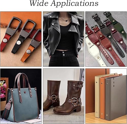 Miniatura 8 de Alloypro 36 piezas de tornillos dorados redondos de metal Chicago para encuadernación, kit surtido de remaches de uñas, botón de Chicago, decoración