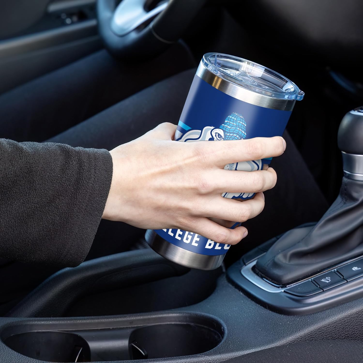 Rico Industries NCAA John Jay Bloodhounds Standard 20oz Stainless Steel Tumbler with Lid - Great For Coffee, Tea, Water or Cocktails - Image 3