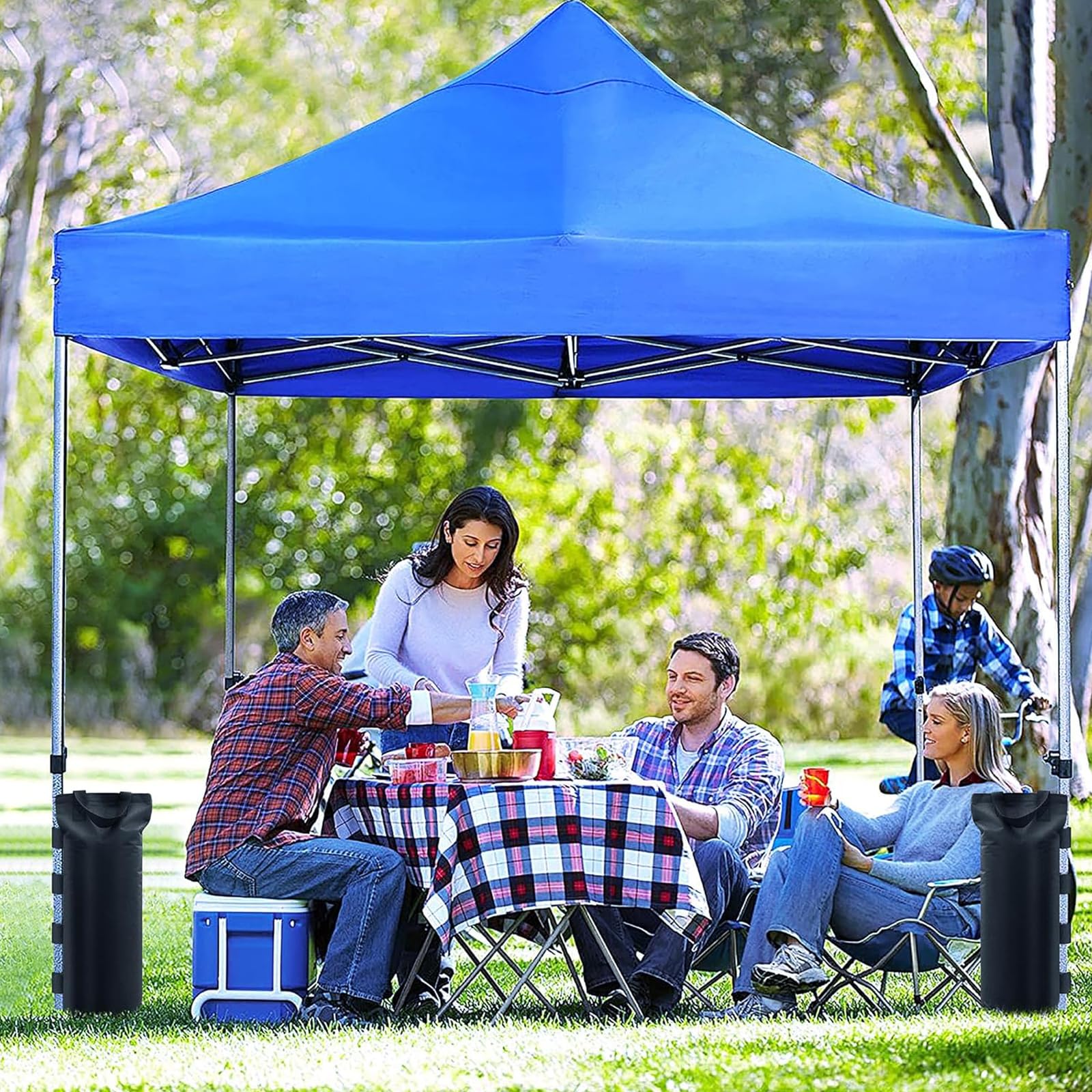4 Pezzi Pesi per Gazebo Sacchi Sabbia Addensata Oxford 800D 20