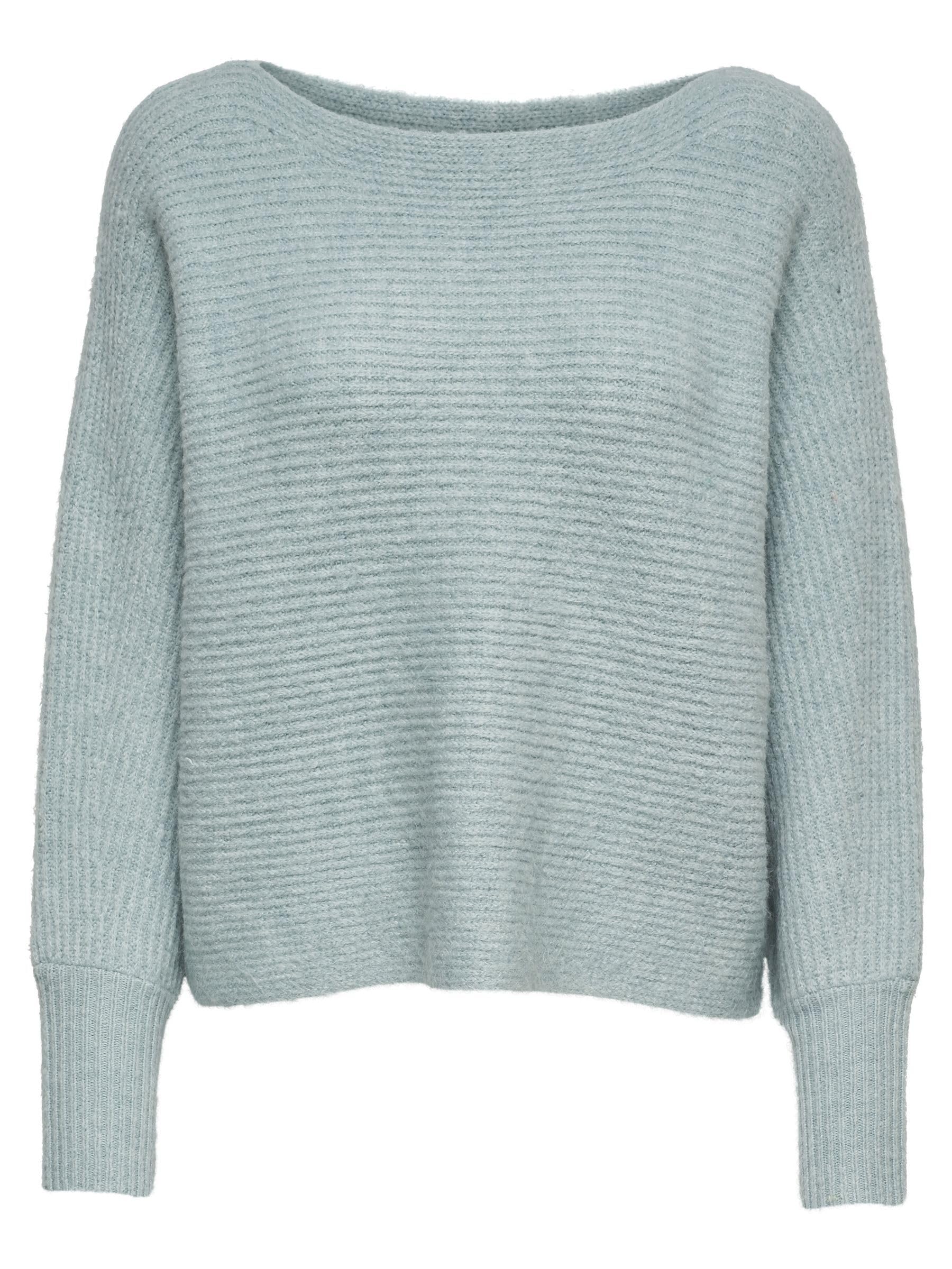 ONLY NOS Damen Onldaniella L/S Pullover KNT NOOS Pullover, per Pack Grau (Ether Detail: W.Cloud Dancer Melangé), 42 (Herstellergröße: XL)