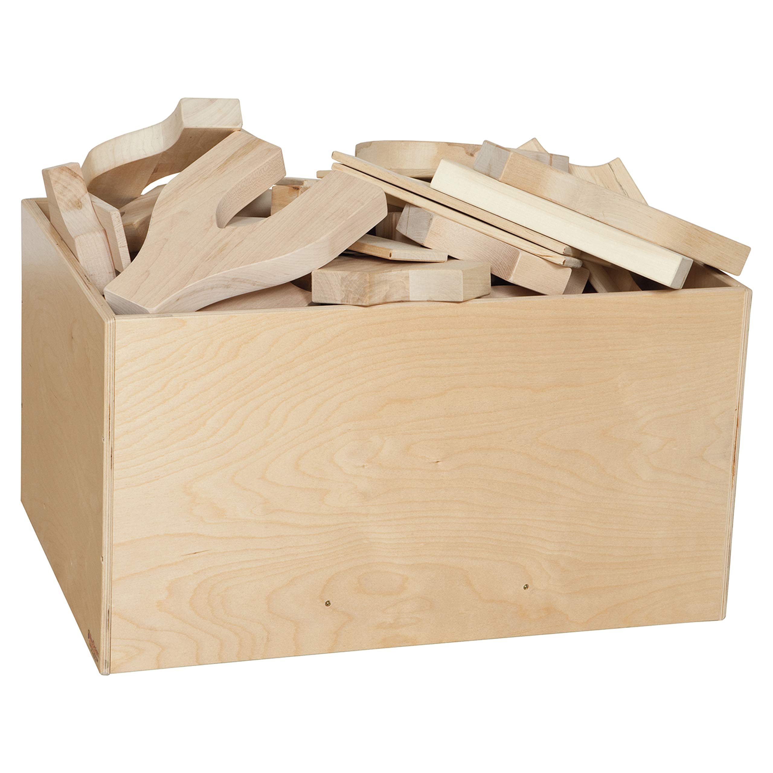 Wood Designs Mobile Block Bin - 4 Sides