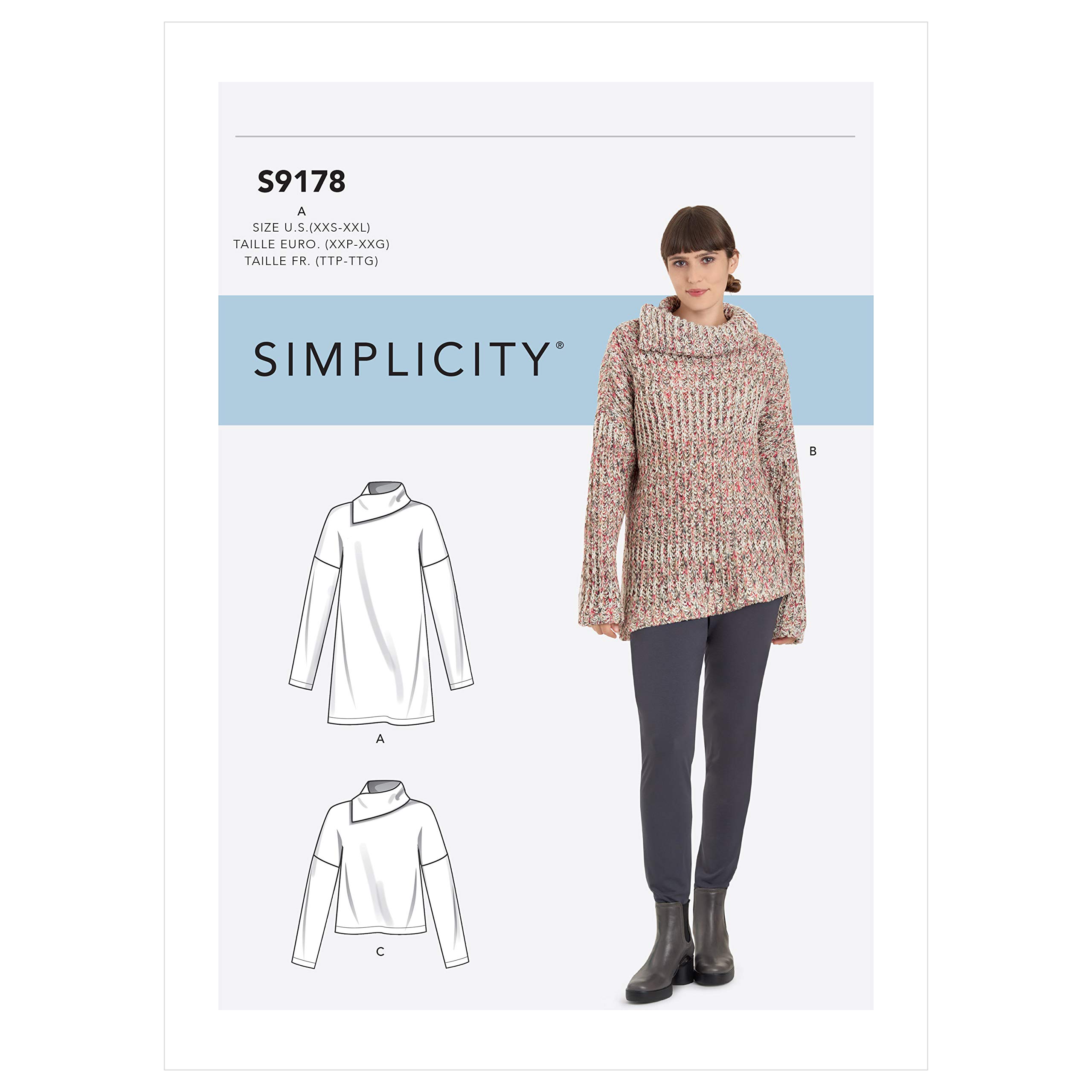 Amazon.com: Simplicity (XXS-XS-S-M-L-XL-XXL) SS9178A Misses' Tunic