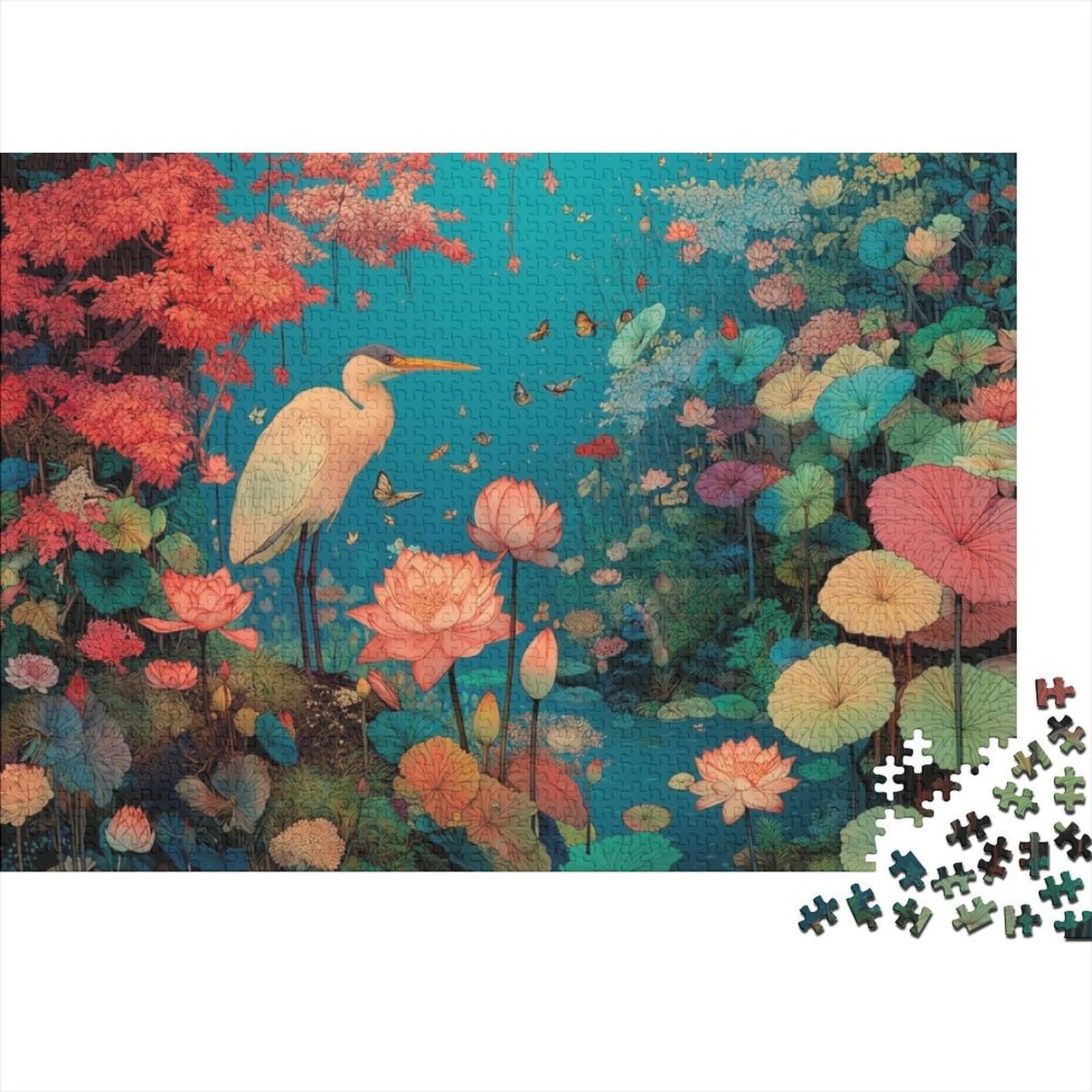 Rompecabezas de loto de 52 x 38 cm para decorar tu sala de estar 8