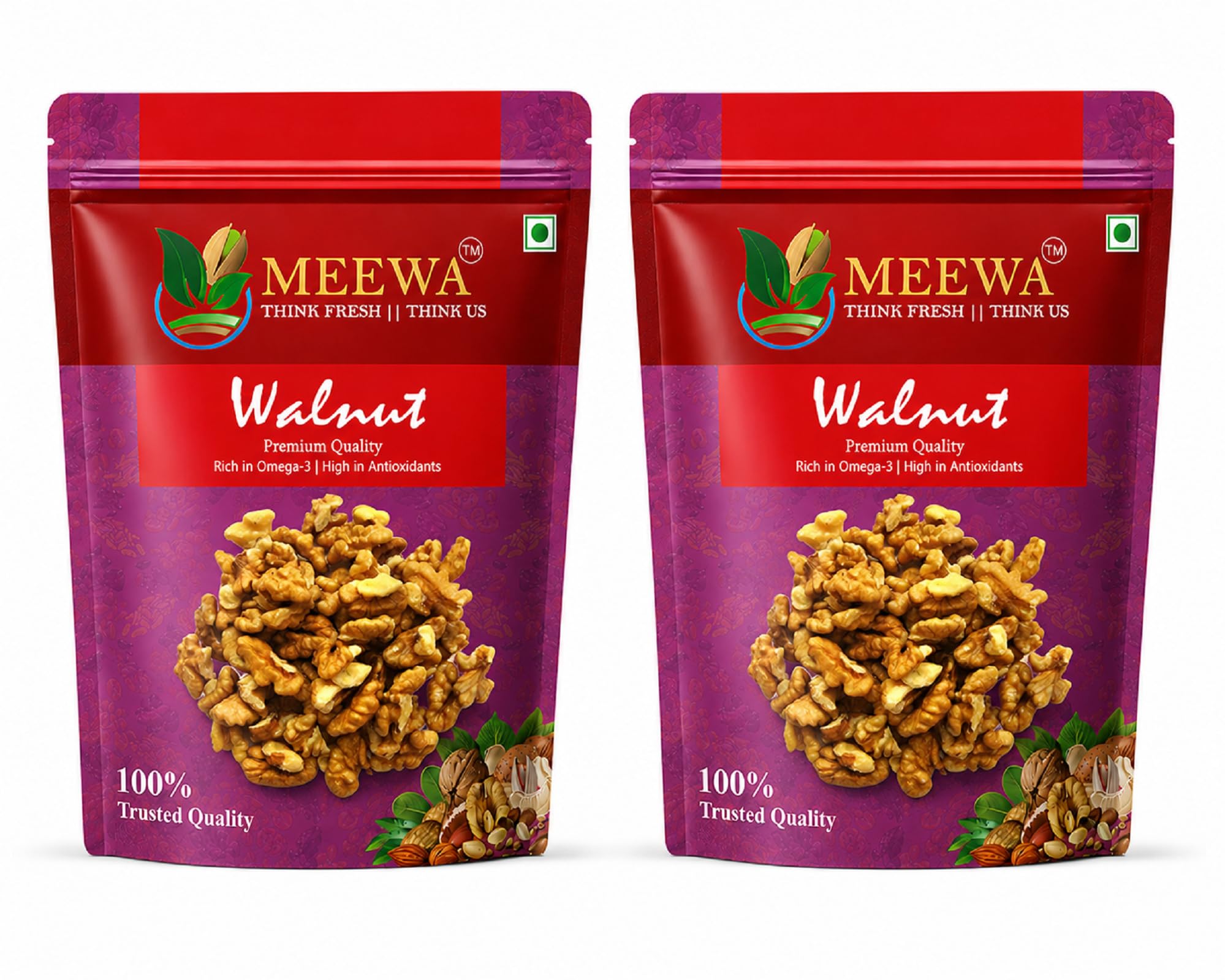 WALNUT KERNELS | 1 KG | VACCUM PACK | QUARTER AKHROT GIRI | WALNUT | WALLNUT | GROCERY | STAPLES | NUTS | DRYFRUITS | PACK OF 2 X 500 GRAMS | WALNUT WITHOUT SHELL-image-38