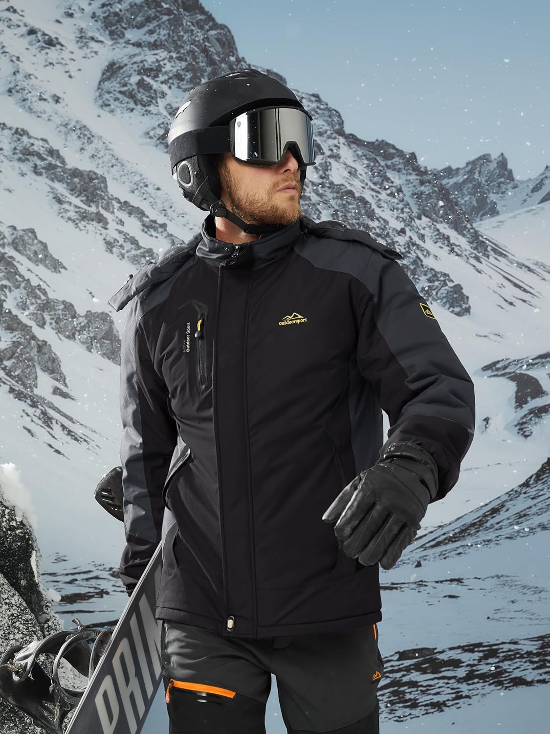 TACVASEN Winter Jacket Men's Water-Resistant Fleece Jacket Snow Ski Jacket Military Tactical Jacket Coat Parka Hood Raincoat - Image 7