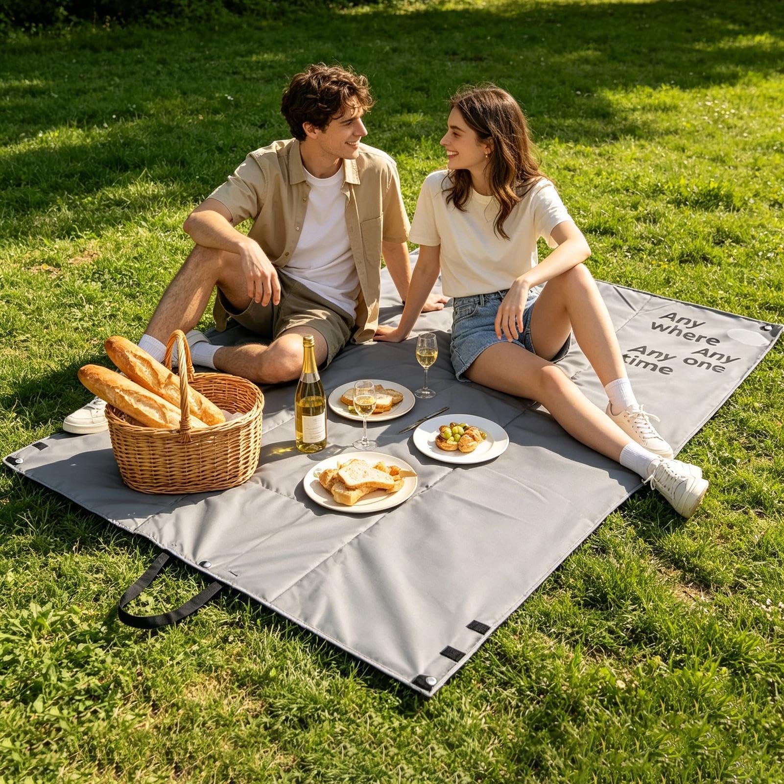 Mantas De Picnic Manta Plegable Portátil