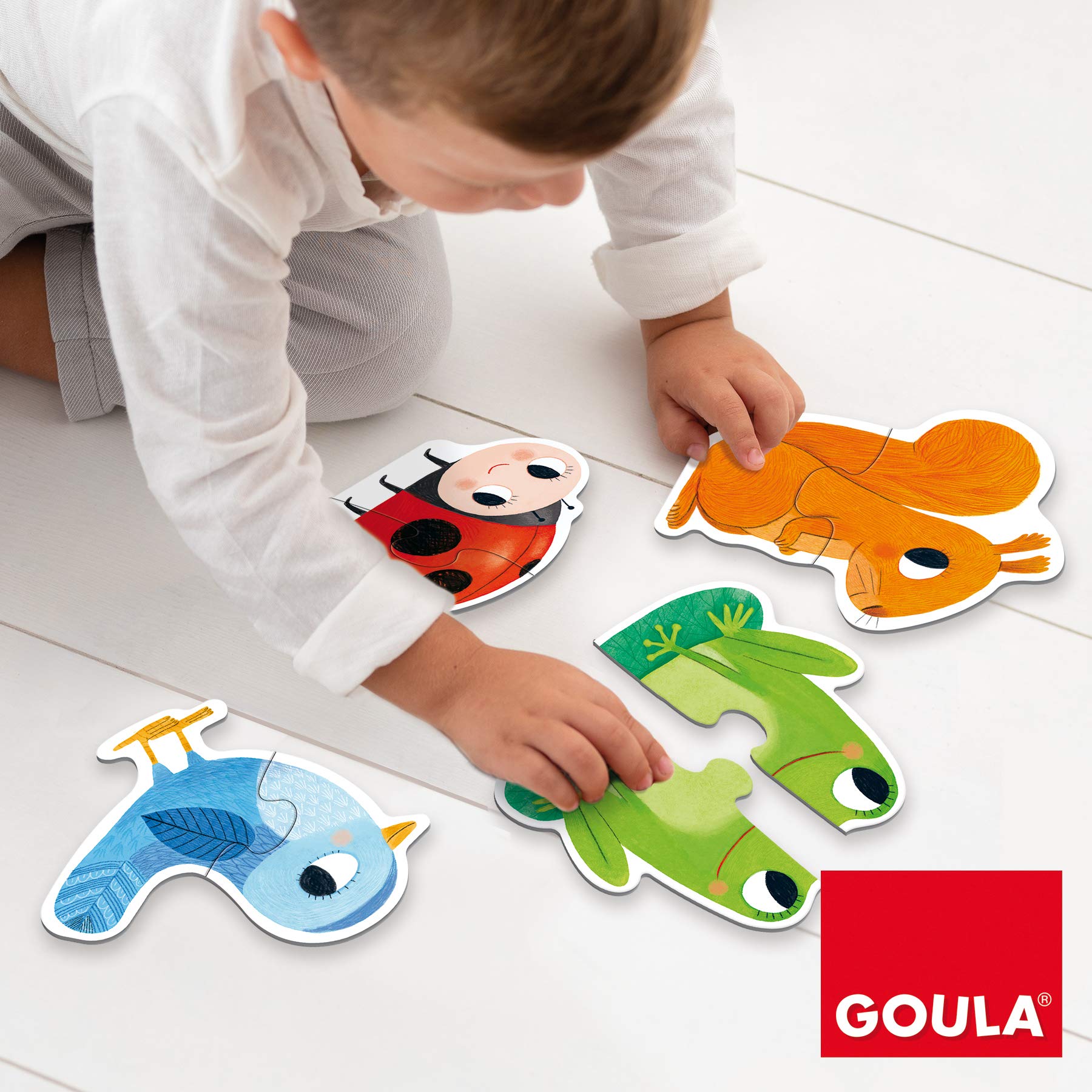 Goula, 6 Form Puzzles, Puzle de cartón de Piezas Grandes a Partir de 2 años, Multicolor - 3