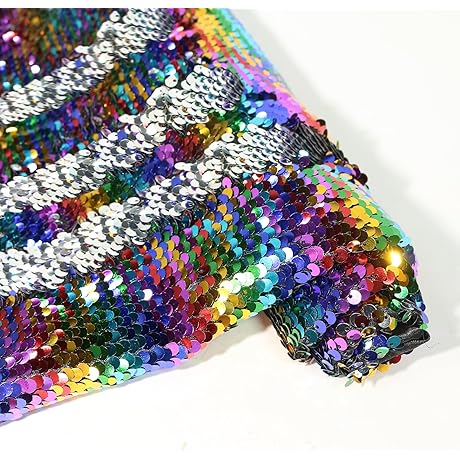 Mermaid Sequin Fabric: Shimmering, Reversible Glam for Your Creations