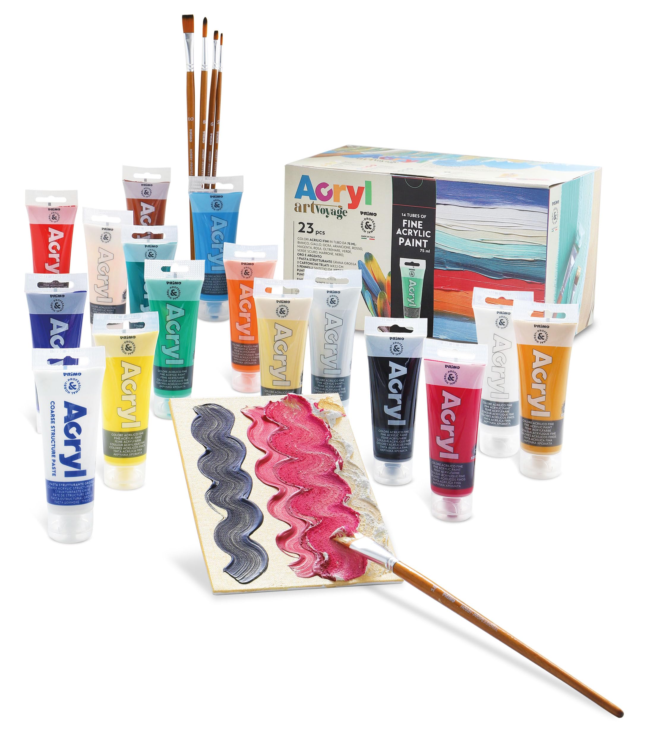 Acrylverf/hobbyverf op waterbasis - wit - 75 ml - Schilderen/knutselen
