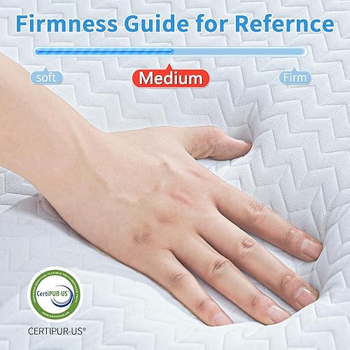 Miniatura 5 de CYMULA Folding Mattress Single, 4 Inch Foldable Trifold Mattress, Portable Memory Foam Camping Mattress with Bag, Non-Slip Mattress for Floor Guest