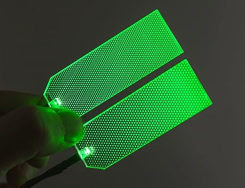 Miniatura 4 de mlnyitus Decoraciones de Batman de acrílico con luces LED para casco de cosplay, kit de bricolaje, superhéroe RGB para hombres y niños, regalos verde