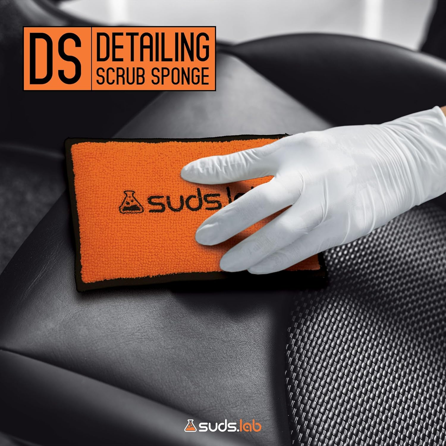 Suds Lab DS Microfiber Detailing Scrub Pad 3 Pack - Car Interior Cleaning & Detailing Microfiber Scrub Pads - Set of 3 - Safe On Leather, Vinyl, Plastic, Etc. - Image 8