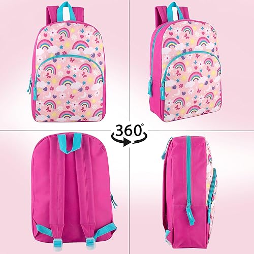 Miniatura 6 de Trail maker Mochilas al por mayor para niños, mochilas a granel para niñas, paquete de 24 con patrones divertidos, correas acolchadas ajustables