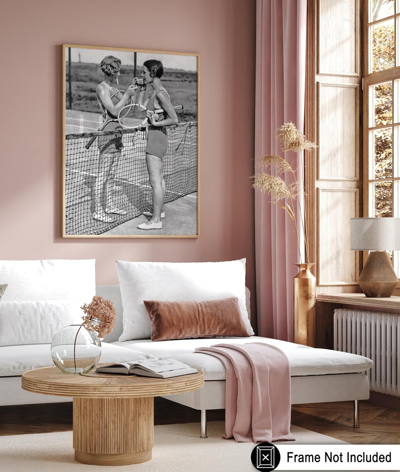 Poster Master Girls Smoking Print - Sports Poster - Tennis & Fashion Art - Gift for Men & Women - Black & White Photography - Wall Decor for Bedroom or Living Room - 8x10 UNFRAMED Wall Art