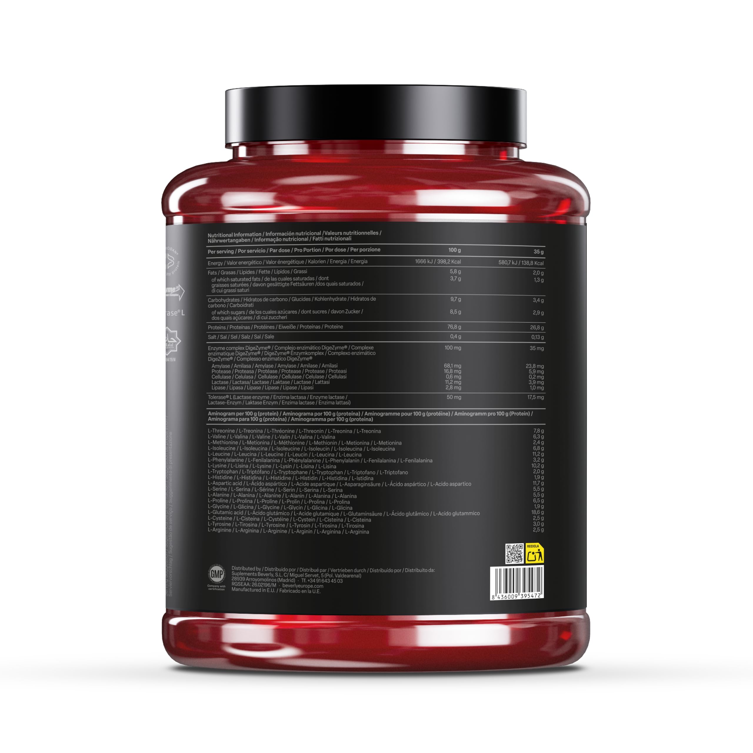 Beverly Whey Pro - Concentré de protéines de lactosérum - 2 kg - 28 g de protéines par portion - 58 portions - Tonifie et augmente la masse musculaire (2 KG, FRAISE CHOCOLAT BLANC)