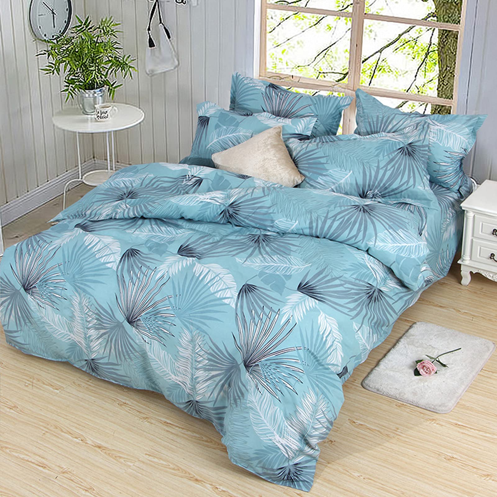 Couvercle de couette avec fermeture à glissière cachée, textile respirant et ultra soft
