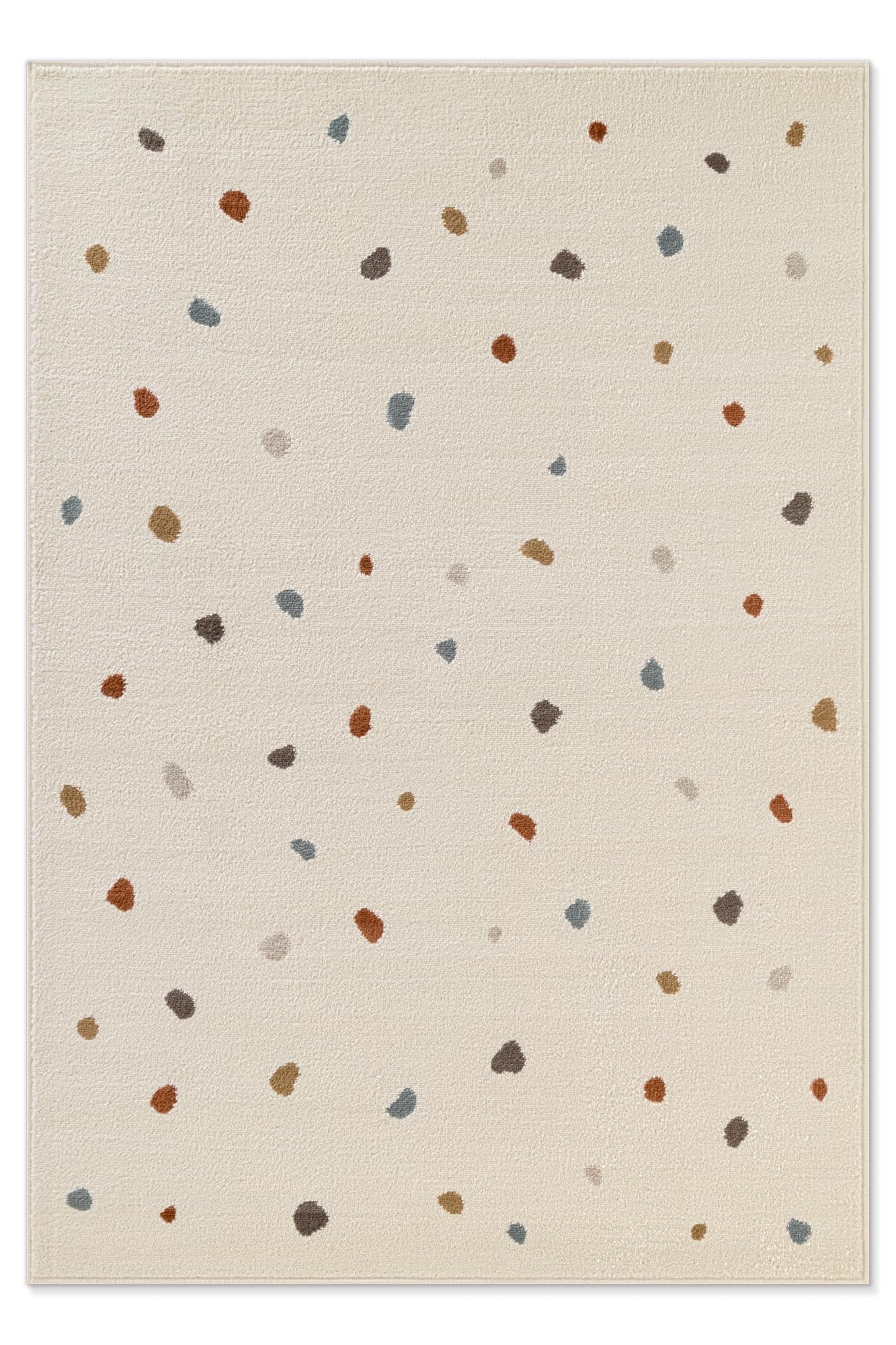 Hanse Home Adventures Tapis pour Enfant – Tapis de Jeu à confettis à Pois, Design Moderne, Tapis de Jeu, Tapis d'éveil pour garçon et Fille, pour Chambre d'enfant, Chambre d'adolescent, Salon – Crème