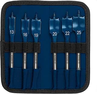 6X Expert Self Cut Speed Spade Drill Bit Set (for Softwood, 