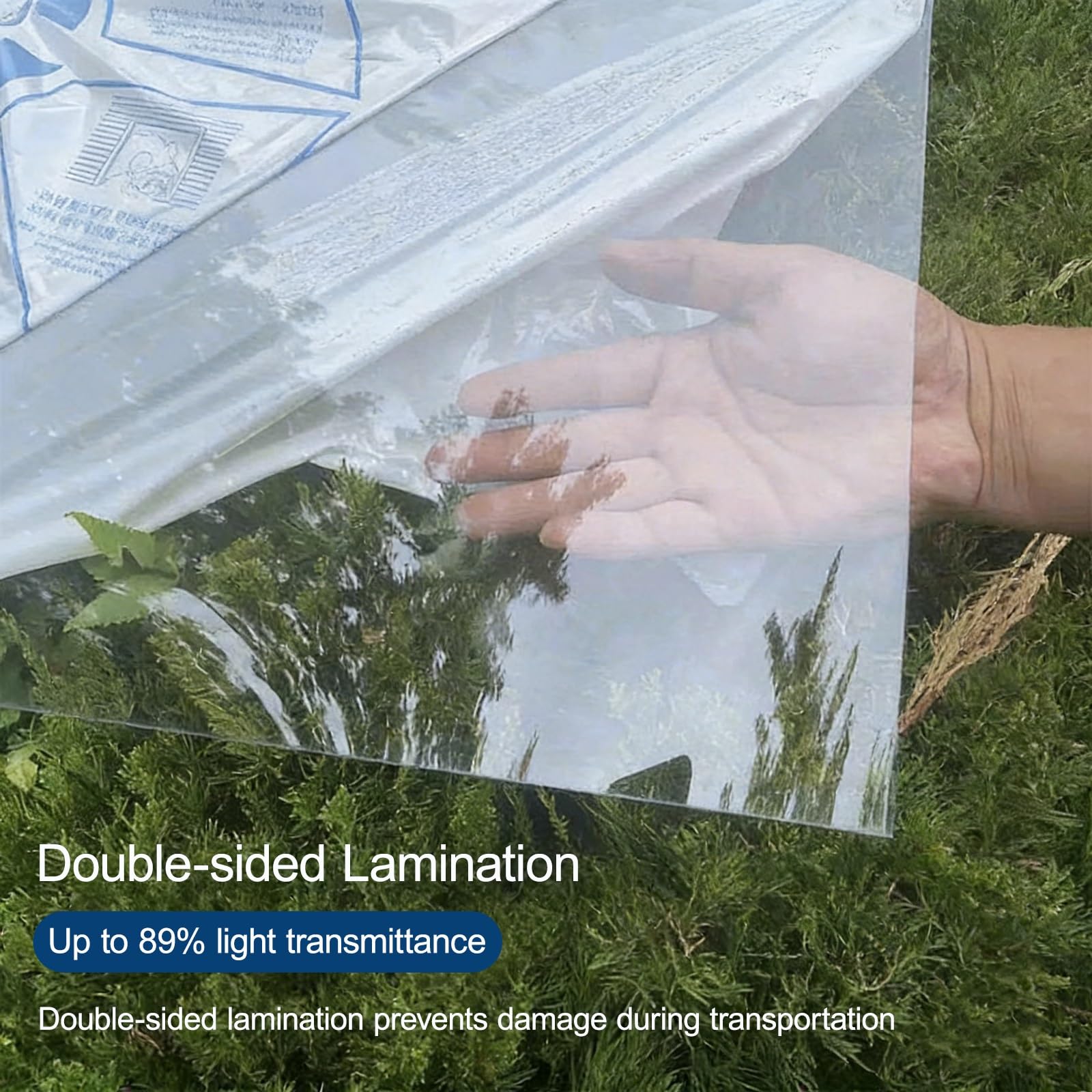 Panneaux de film pour serre 1 x 2 m - Durable et résistant aux chocs - Pour une croissance efficace des plantes et une protection contre les intempéries