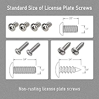 Vista 9 de BGGTMO Soporte de Soporte para Placa de Matrícula - Kit de Montaje de Placa de Matrícula Frontal, Adaptador de Montaje de Marco de Placa