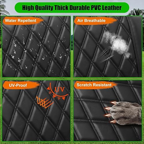 Miniatura 4 de Club Car Precedent - Fundas de asiento de carrito de golf para asiento de carrito de golf para asiento ordinario OEM, grueso, cuero marino de alta