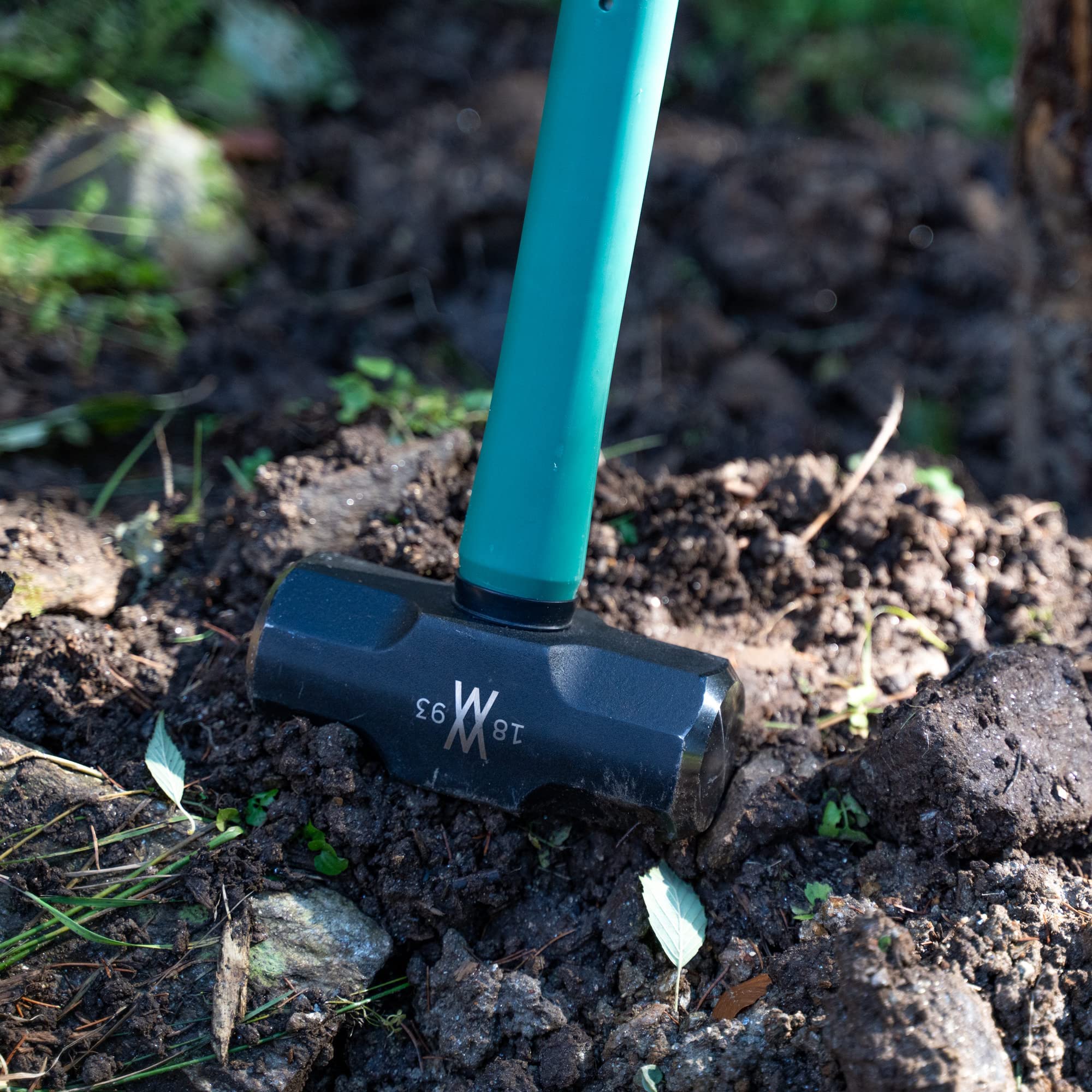 Très grande masse 10LB/4500 g avec manche de 92 cm en fibre de verre 2K par WIESEMANN 1893 | gamme ENFORCE | tête forgée et trempée par induction | 80485