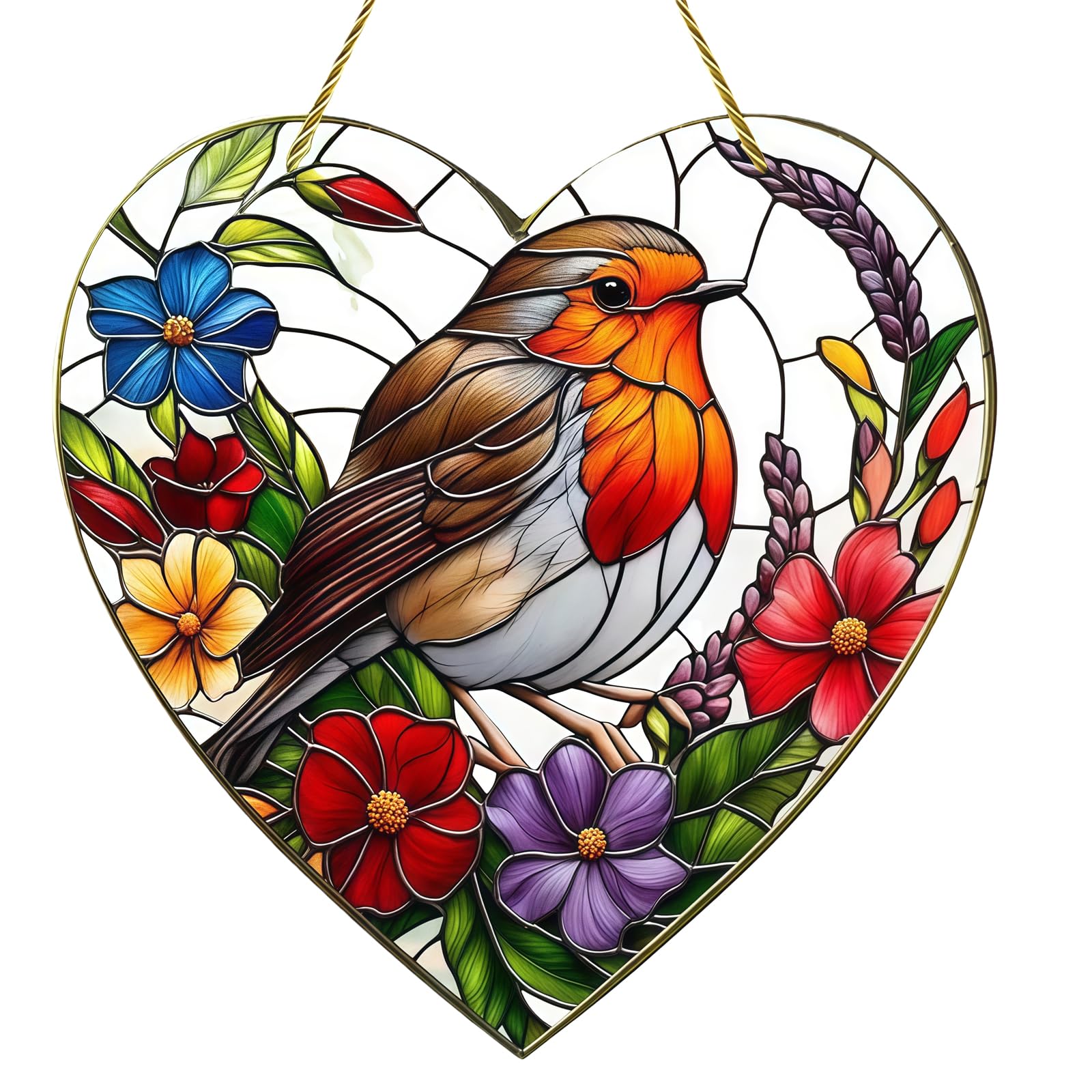 Qiansse Women's Light Robin Themed Garden Gifts For Unique Gardening Decor Creative Robin Inspired Presents