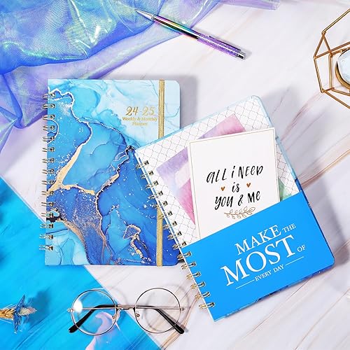 Miniatura 3 de Agenda 2024-2025 - Agenda 2024-2025, 8.5 x 6.4 pulgadas, julio 2024 a junio 2025, agenda diaria, semanal y mensual 2024-2025 con cierre elástico