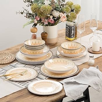 Amazon.co.jp: MissYip メラミン食器セット 16点 4人用 壊れない