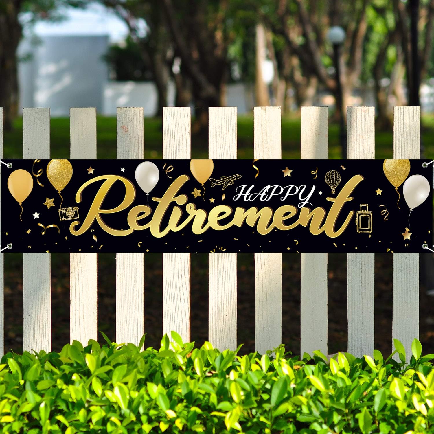 Blulu Retirement Party Decorations Large Retirement Banner